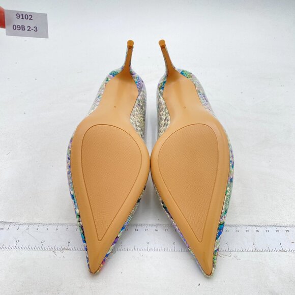 YDN Multicolor Snakeskin Heels - Picture 6 of 7